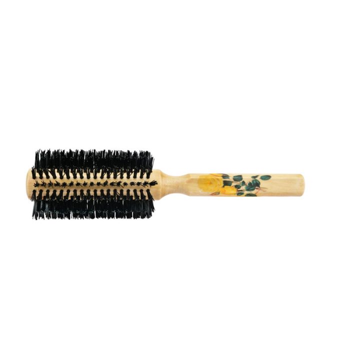 Elsa Professional 0.65 Natural Green Flower Patterned Hair Brush